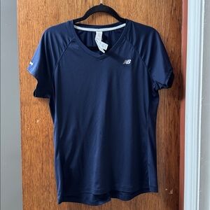 New Balance Women's Dark Blue Short Sleeve Tee